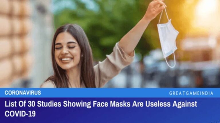 List of 30 Studies Facemasks Useless