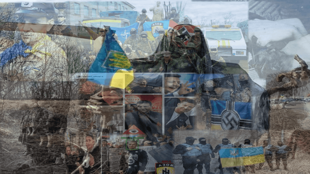 Genocidal Ukrainian Nazi Lynch Mob Israeli Minions Azov Battalion