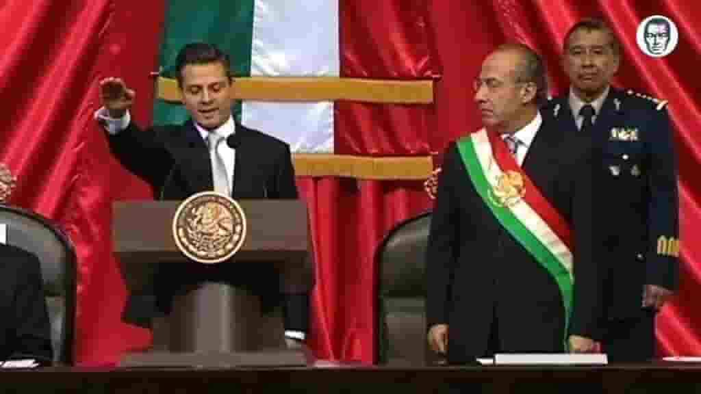 Mexican Presient Sworn In With Nazi/Roman Salu Mexican Presient Sworn In With Nazi/Roman Salu