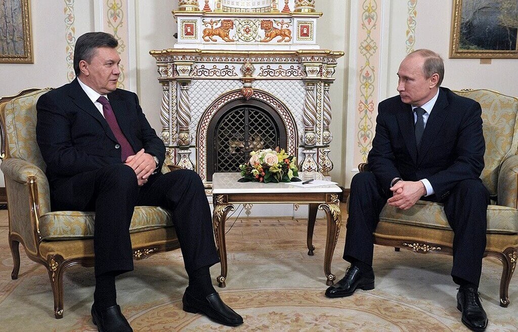 Viktor Fedorovych Vanukovych And Vladimir Putin