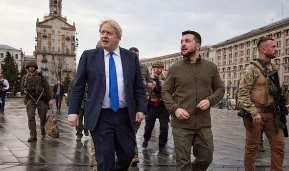 Boris Visits War Torn Ukraine