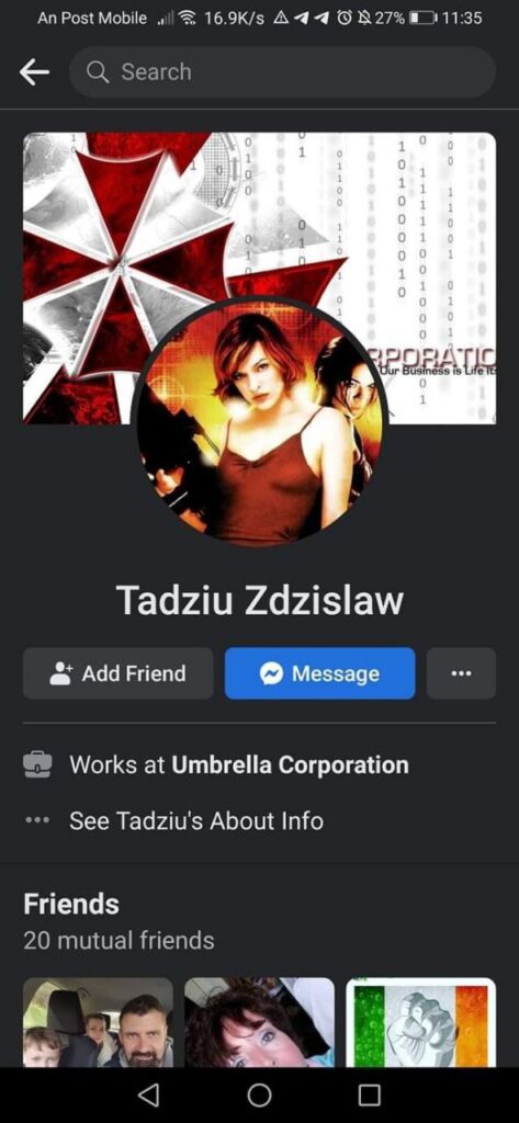 Tadziu Zdzislaw    https://www.facebook.com/tadziu.zdzislaw