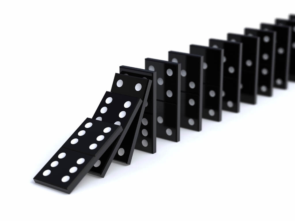 If diseases are spread in a domino-like chain reaction, what is the cause for the first stone to fall?